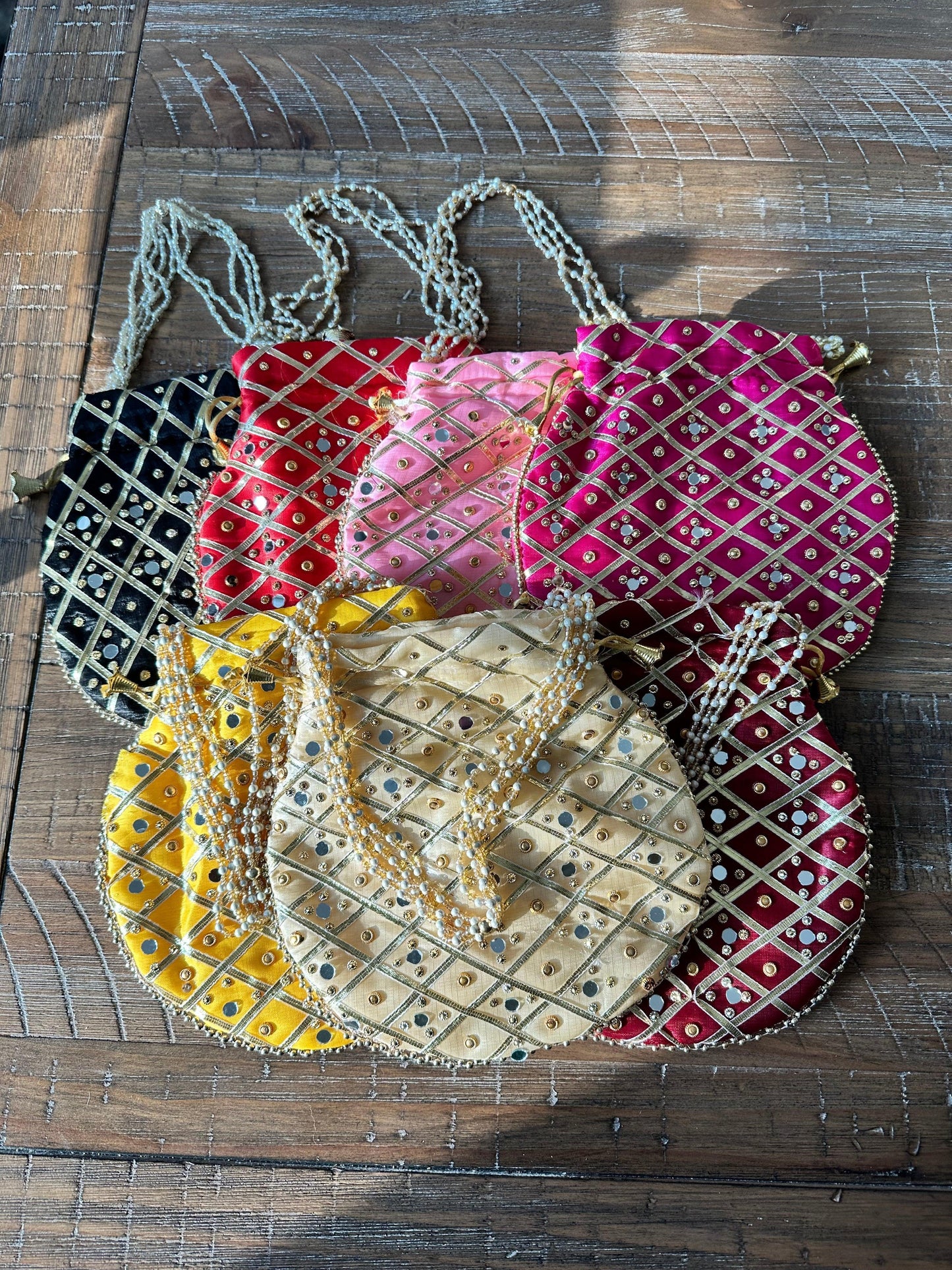 Sheesha Potli Bag - 5 Pack - Kaur Bridal