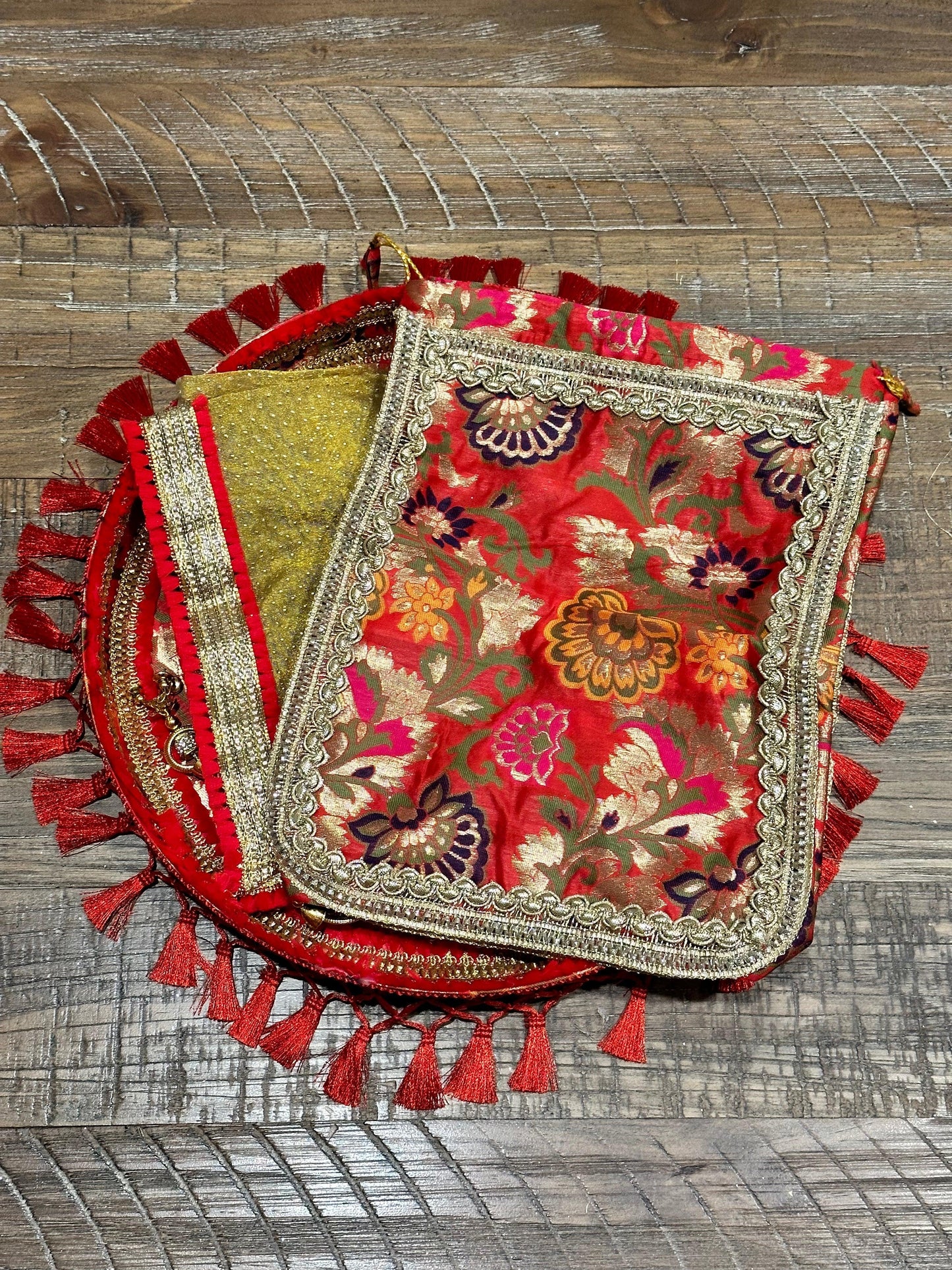 Floral Print Thali Set - Kaur Bridal