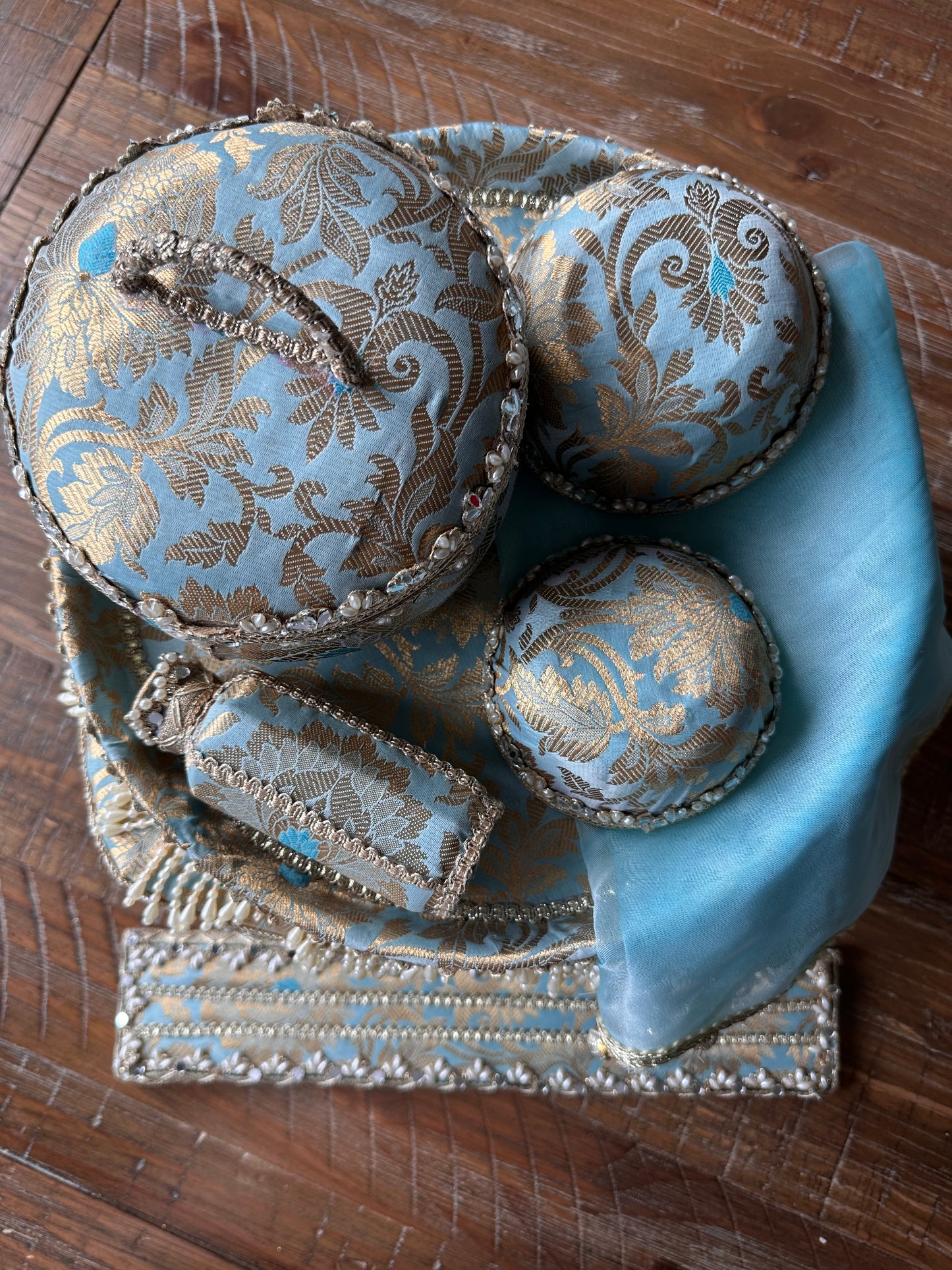Baby Blue Maiyaan Set | Haldi & Maiyan Ceremony Essentials