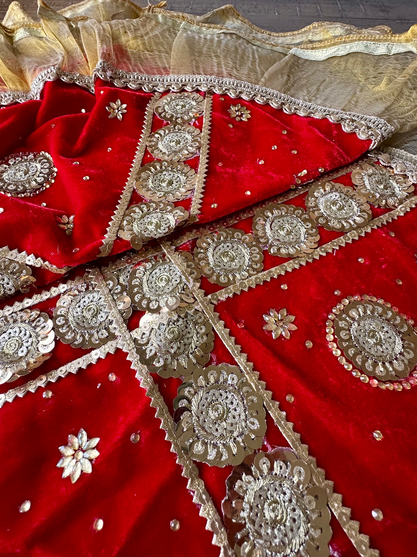 Riya Red Shagun Lap Potli Set | Wedding