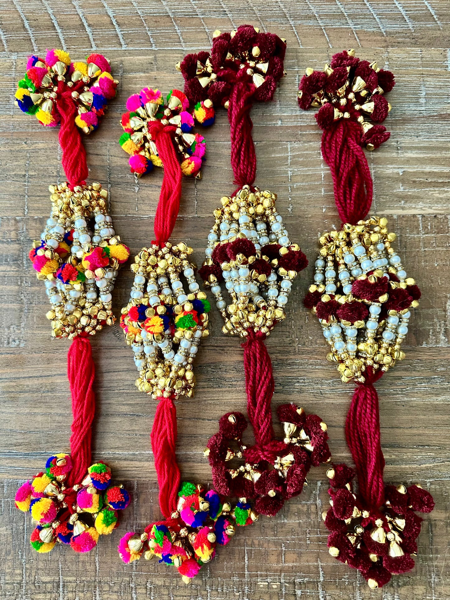 Pearl, Ghungroo, and Pom Pom Ganne