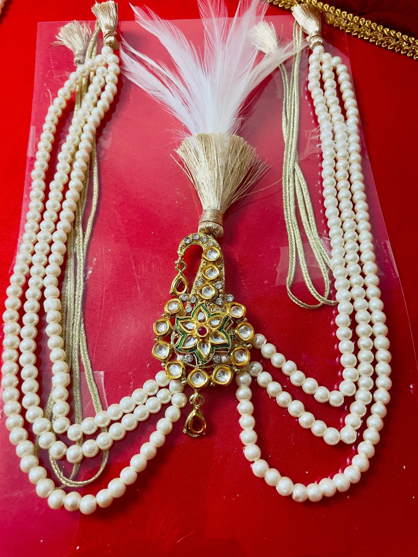 Kundan Kalgi and Mala Set - Kaur Bridal