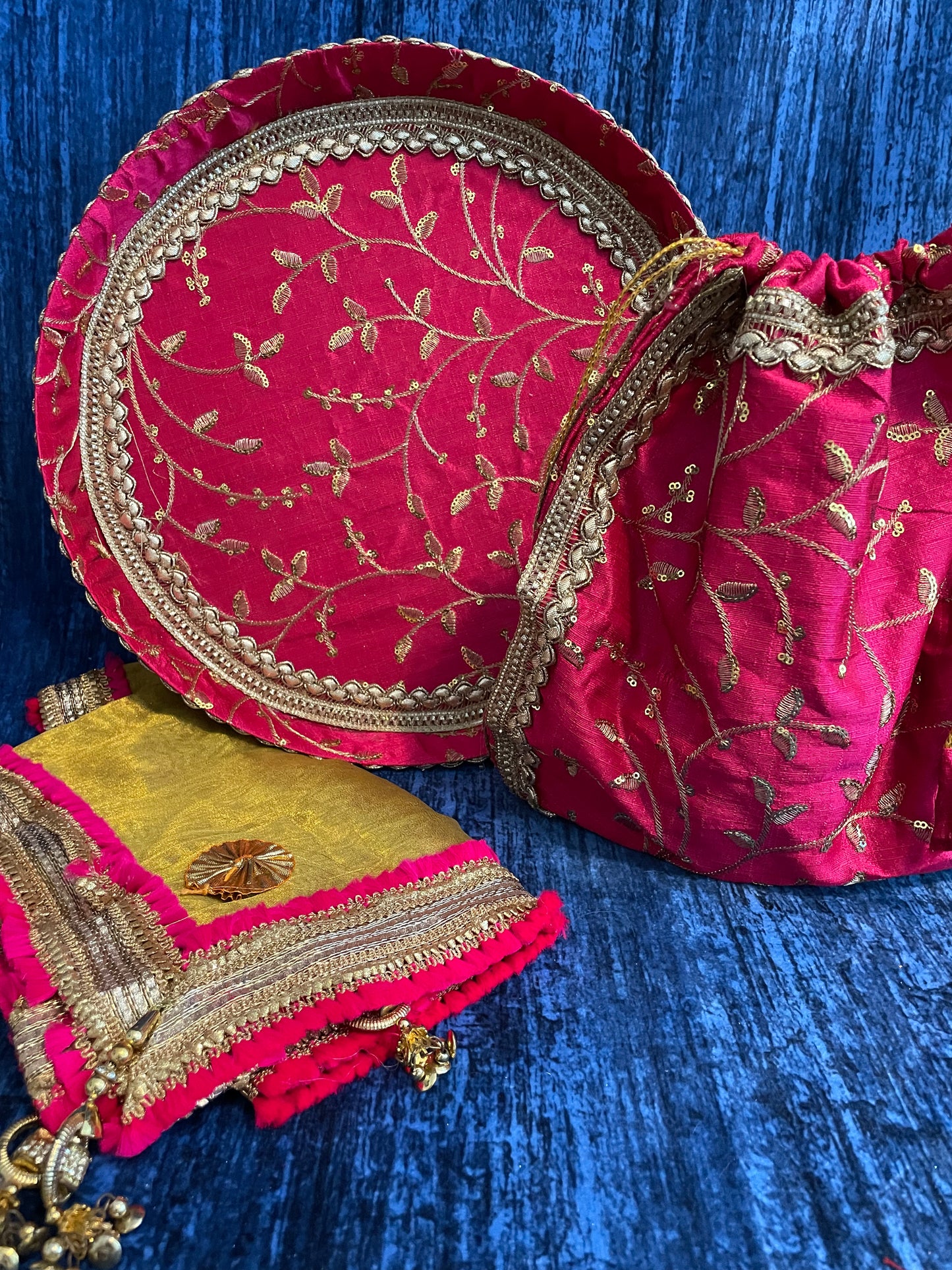 Thali Set with Cover - Kaur Bridal