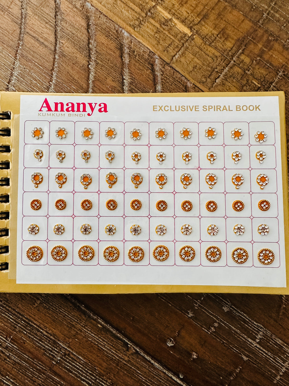 White Stone Work Variety Bindi Book