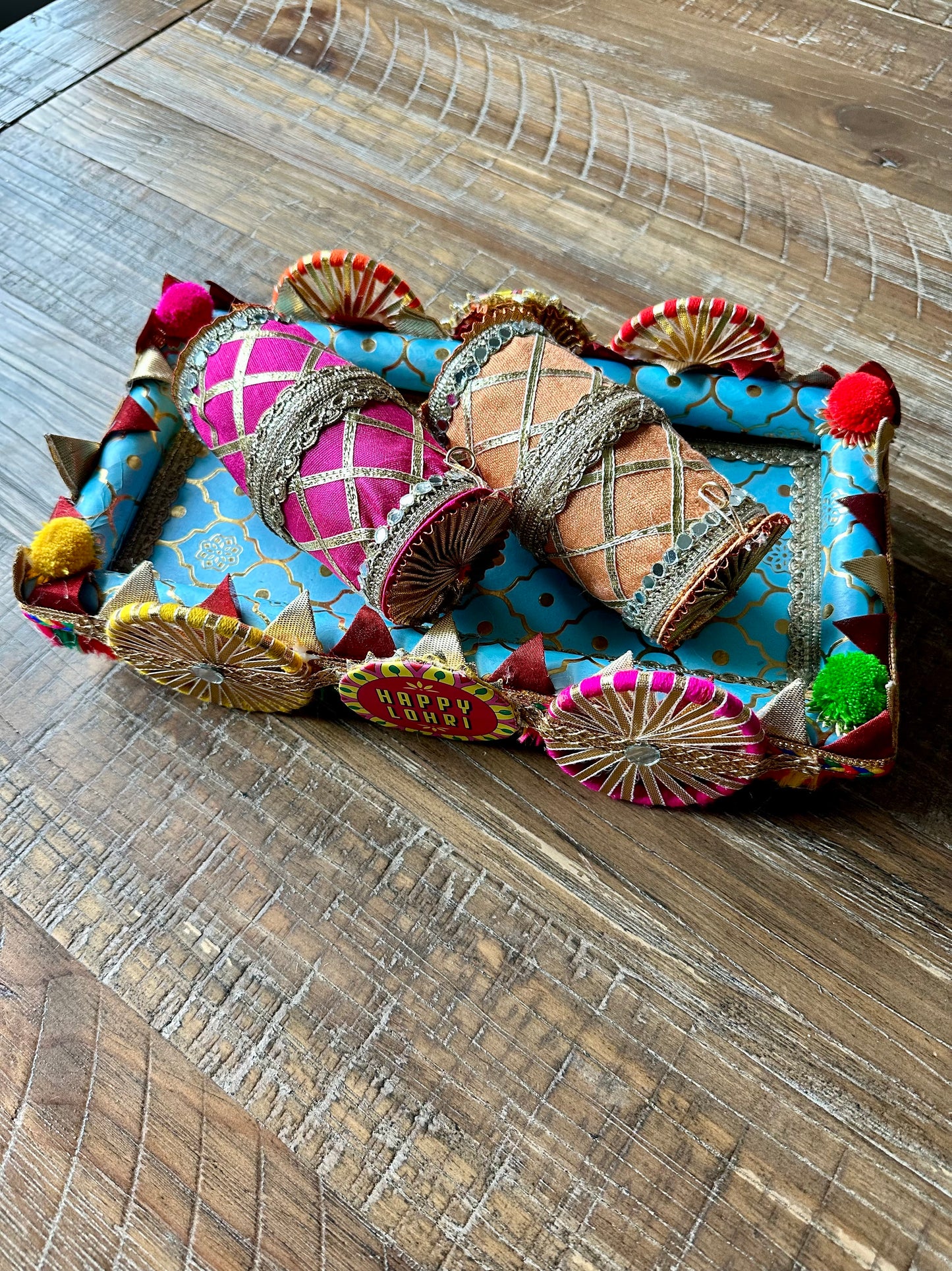 Lohri Cart with 2 Dholkis