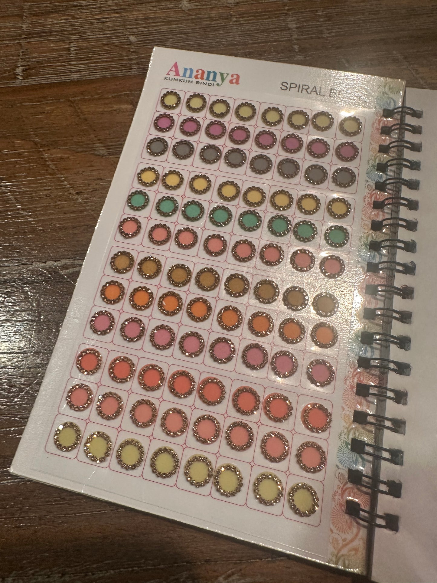 PASTELS Stone Work Circle Bindi Book