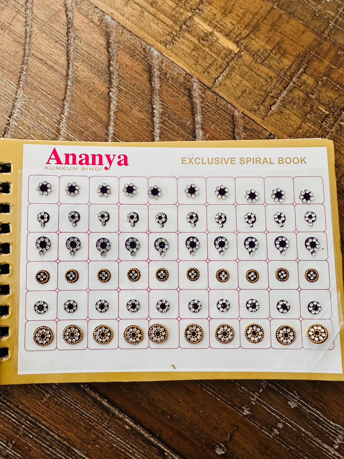White Stone Work Variety Bindi Book