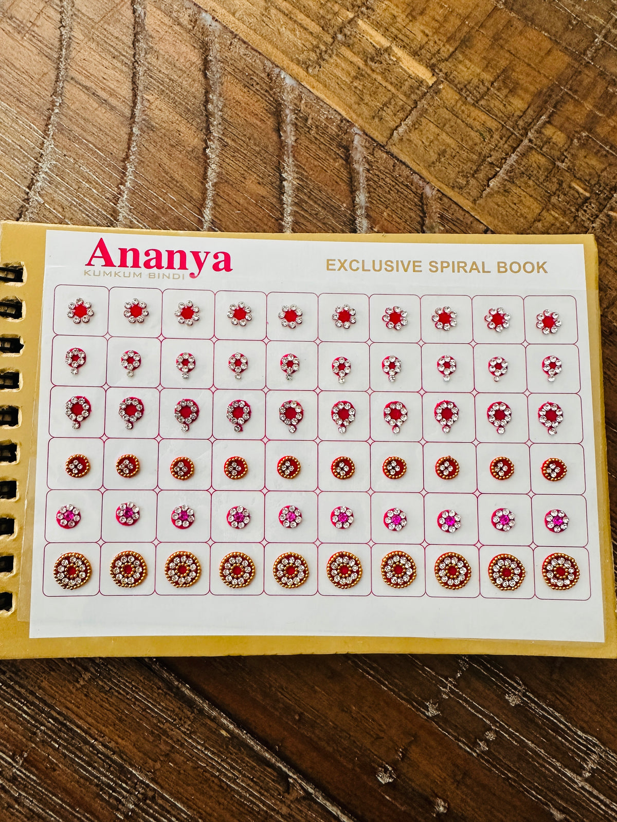 White Stone Work Variety Bindi Book