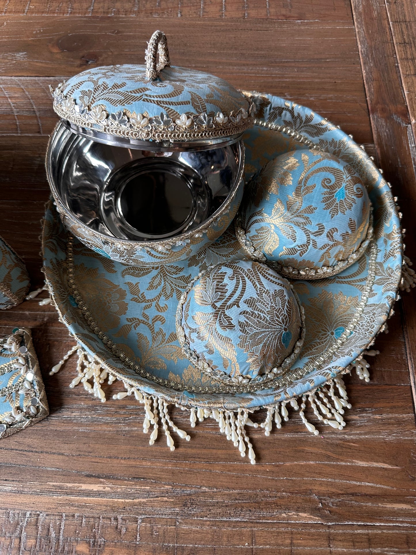 Baby Blue Maiyaan Set | Haldi & Maiyan Ceremony Essentials