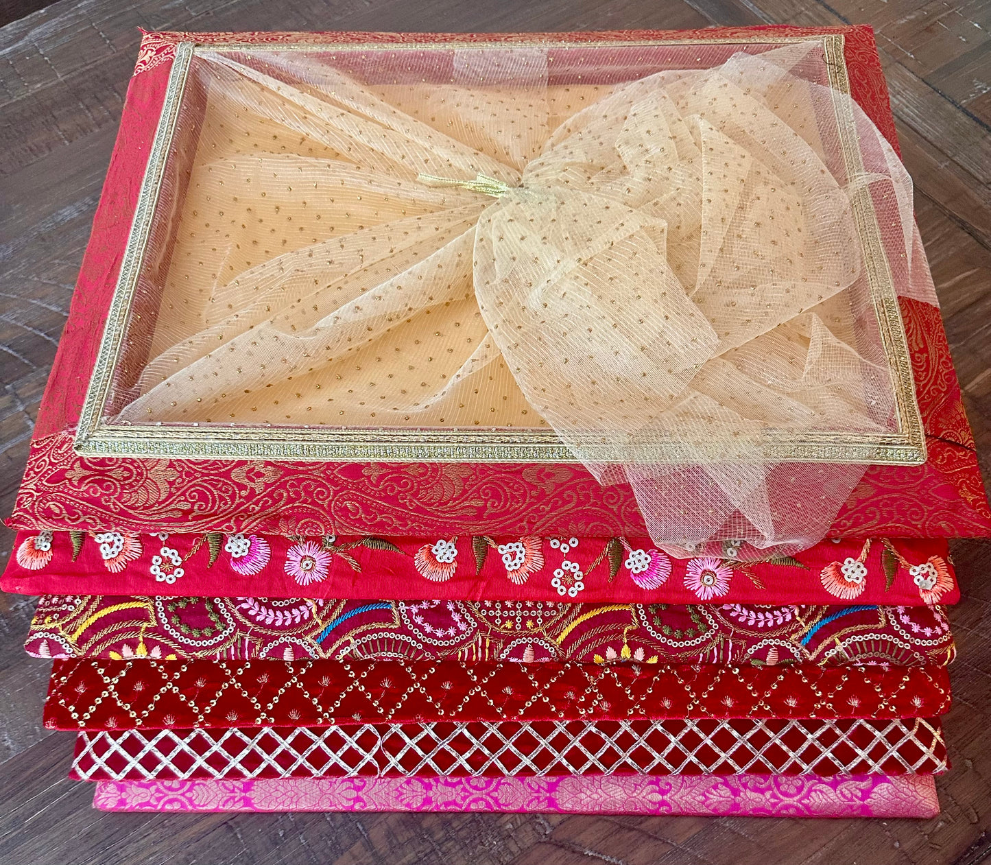 Gifting Trays with Organza Covers