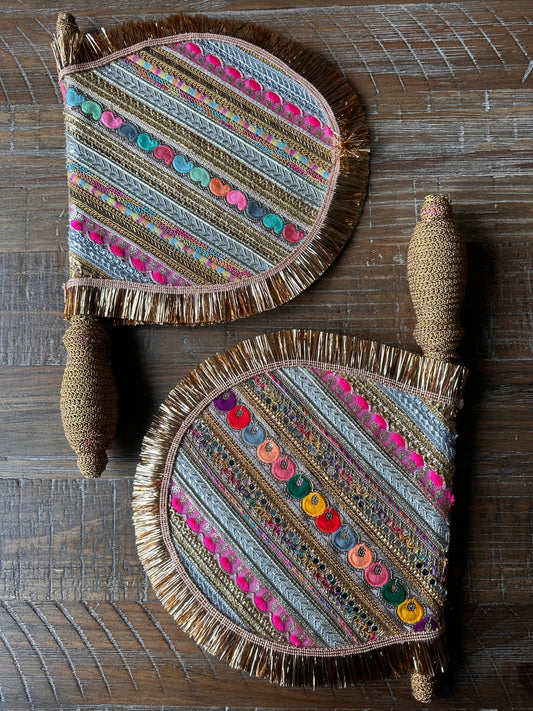 Pakhi Hand Fan | South Asian Bridal Wedding Accessory
