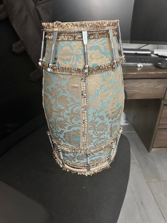Decorated Dholki | South Asian Wedding Mehndi & Haldi Decor