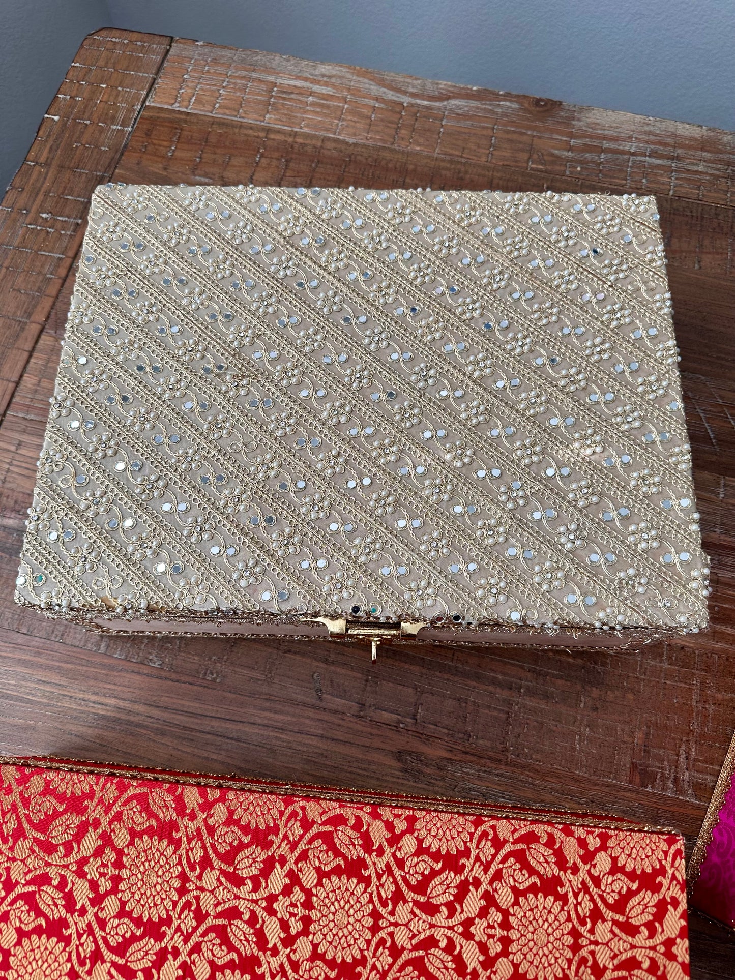 Sheesha Work Jewelry Trousseau Trunk