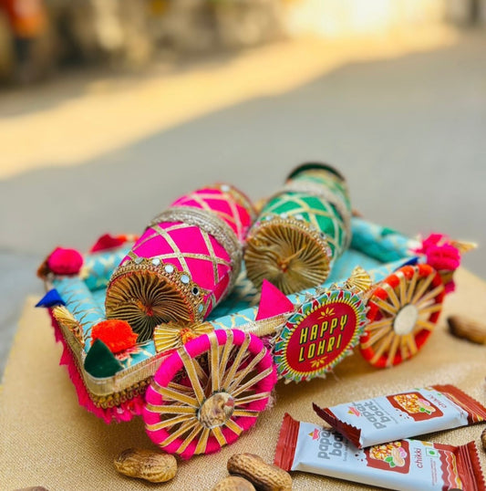 Lohri Cart with 2 Dholkis
