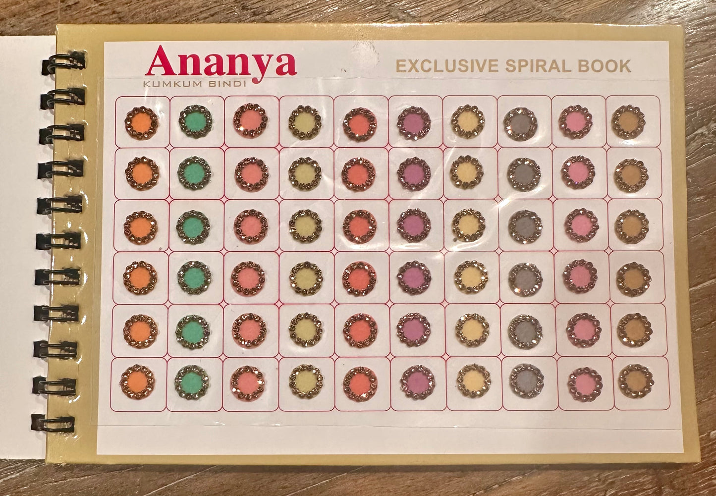 300 Pastels Stone Work Circle Bindi Book