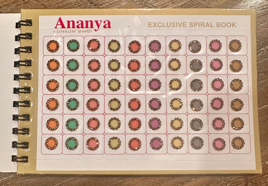 300 Pastels Stone Work Circle Bindi Book