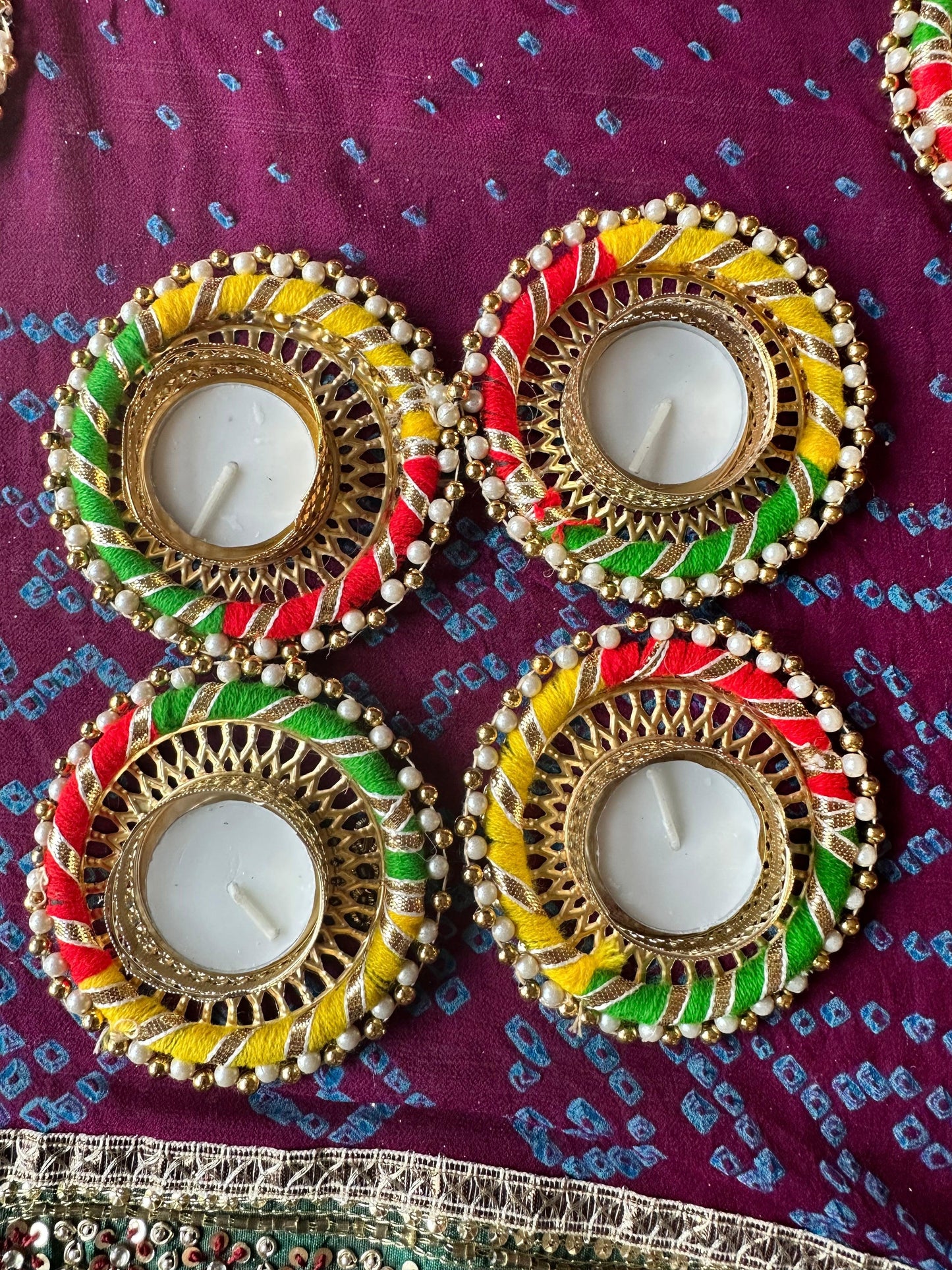 Round Diyas - 4 pack - Kaur Bridal