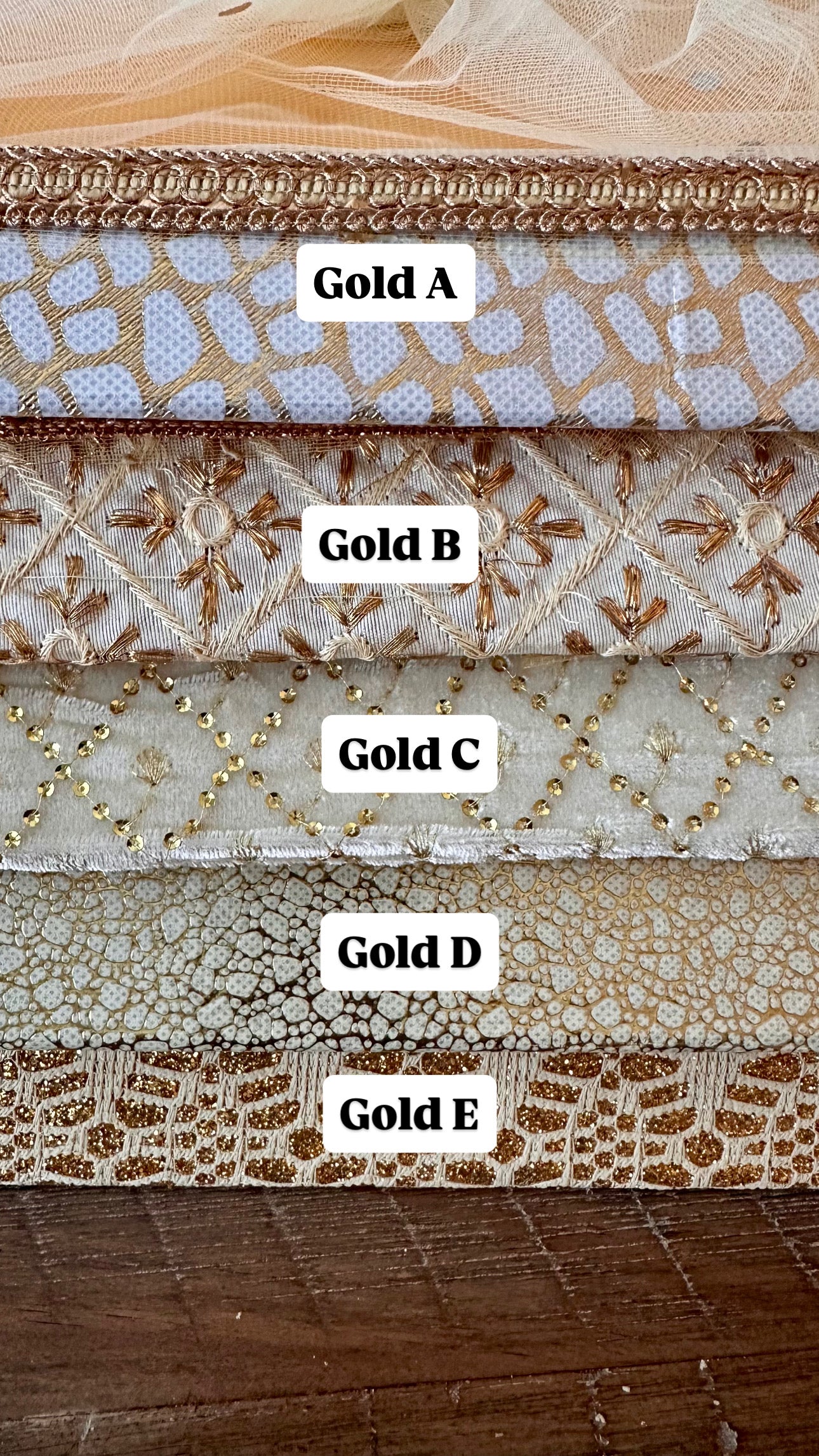 Gifting Trays with Organza Covers