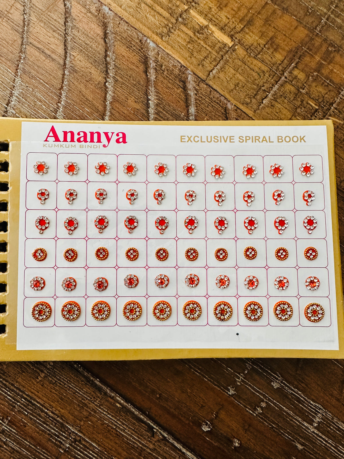 White Stone Work Variety Bindi Book