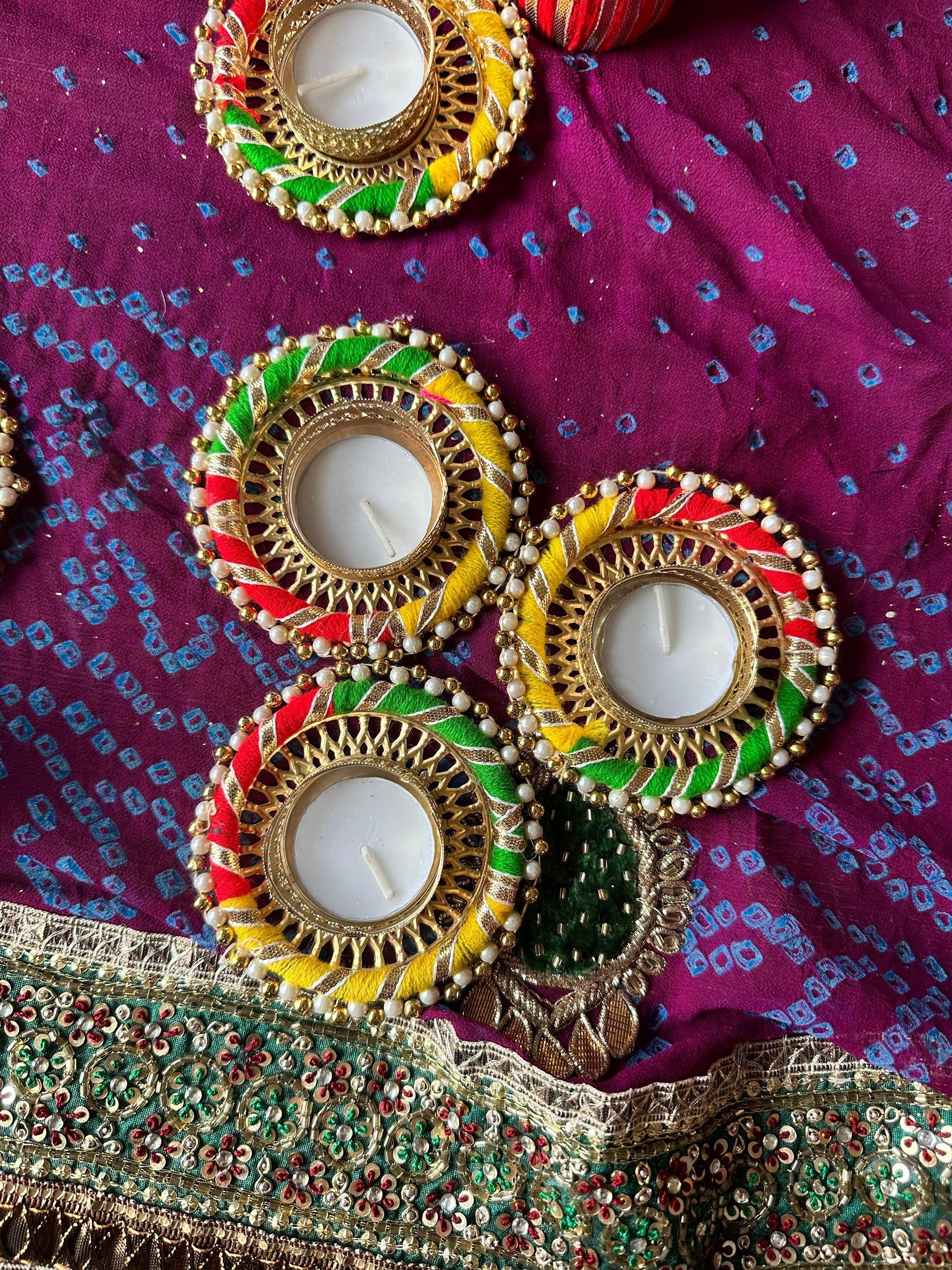 Round Diyas - 4 pack - Kaur Bridal