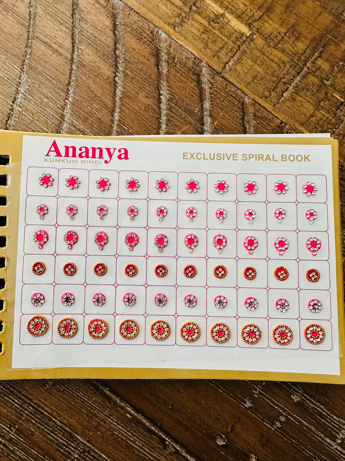 White Stone Work Variety Bindi Book