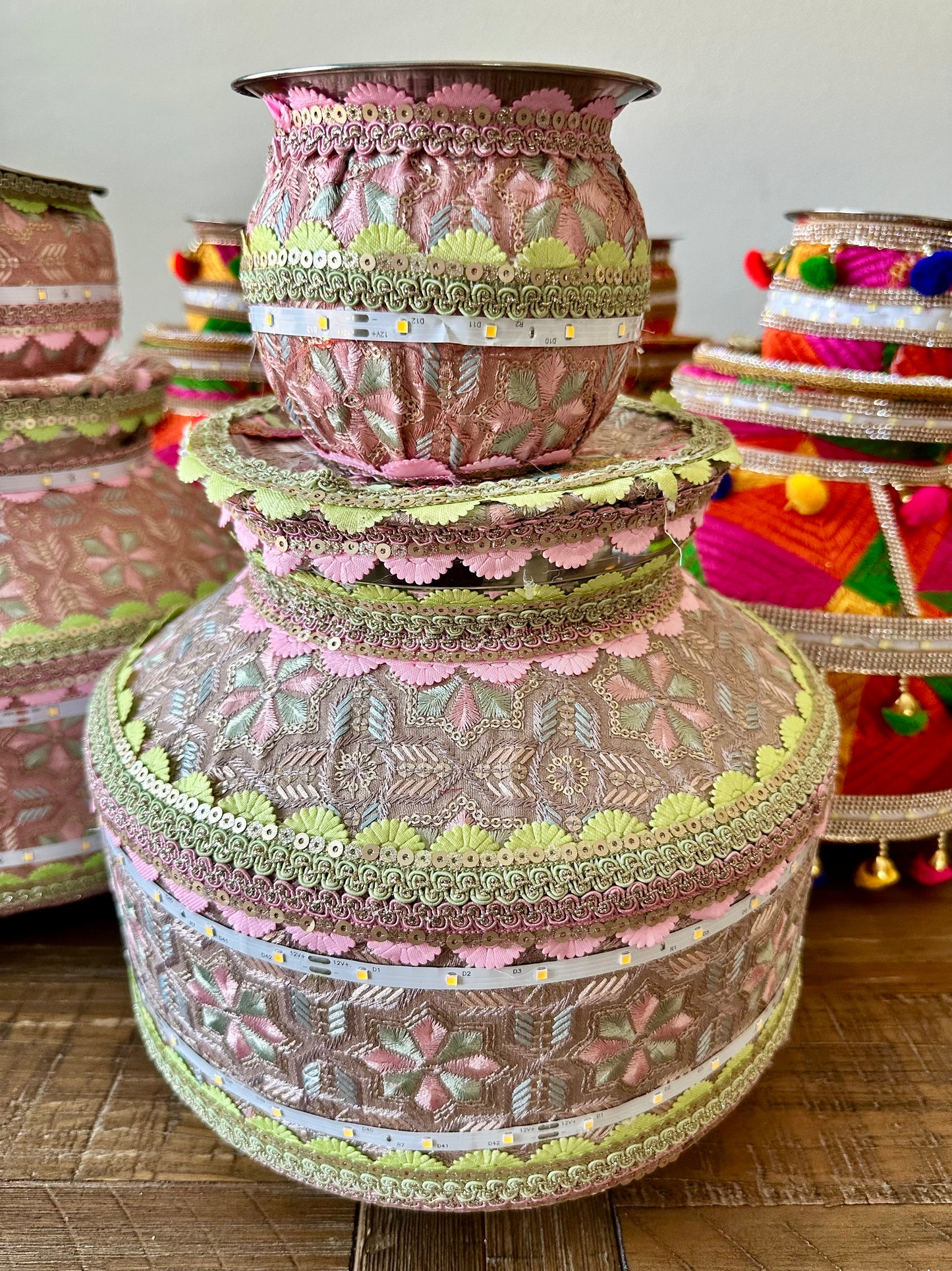 Pastel Pink  Phulkari Jaggo Set