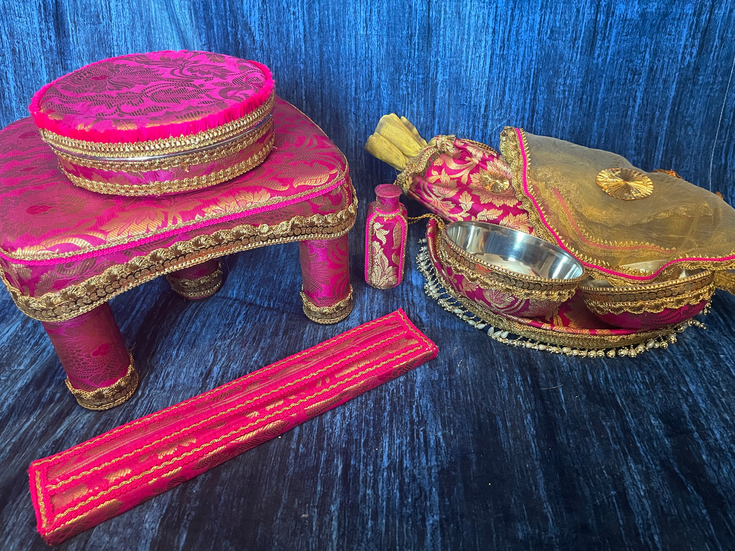 Rani Pink Thali Set - Kaur Bridal